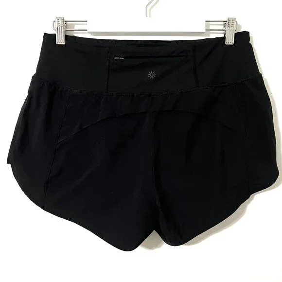 ATHLETA Black Running Free Shorts 3.5" High Rise Size M‎ - Picture 4 of 7